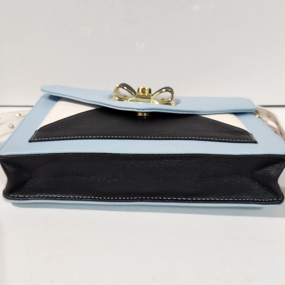 Betsey Johnson Crossbody Evening Shoulder Bag Bow Envelope Purse - Picture 10 of 15